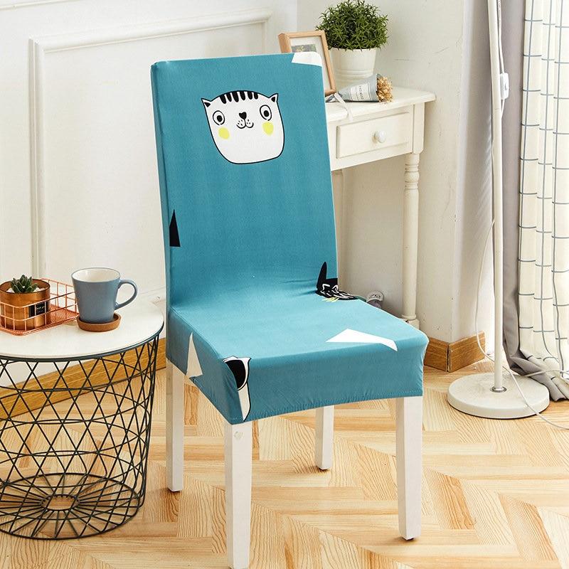  Funda para silla de oficina, diseño de gato de dibujos  animados, diseño vintage de gato con patas de gato, fundas para silla de  oficina, funda elástica universal elástica para silla giratoria